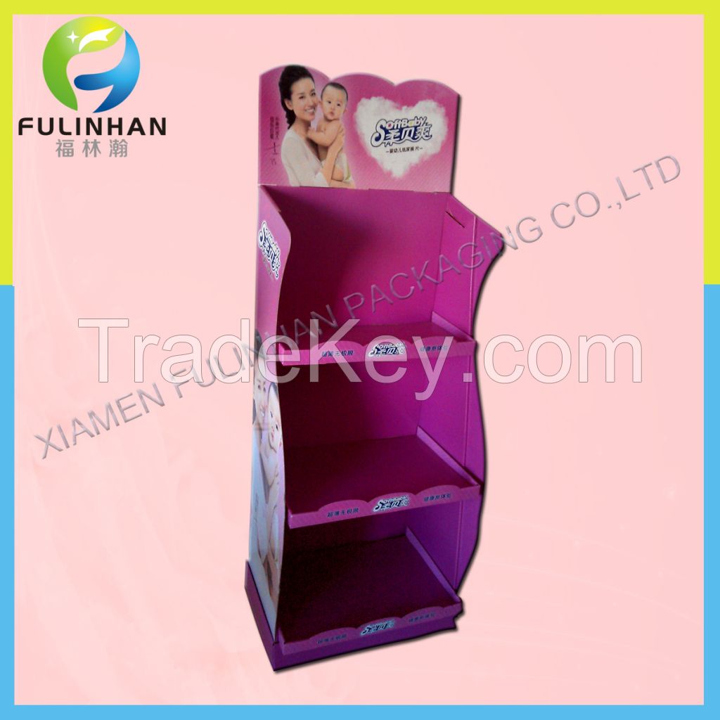 High Quality Custom Floor Paper Cardboard Display Stand