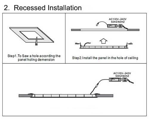 SMD 4014 Epistar LED panel 300*1200 mm 60W recessed LED panel light