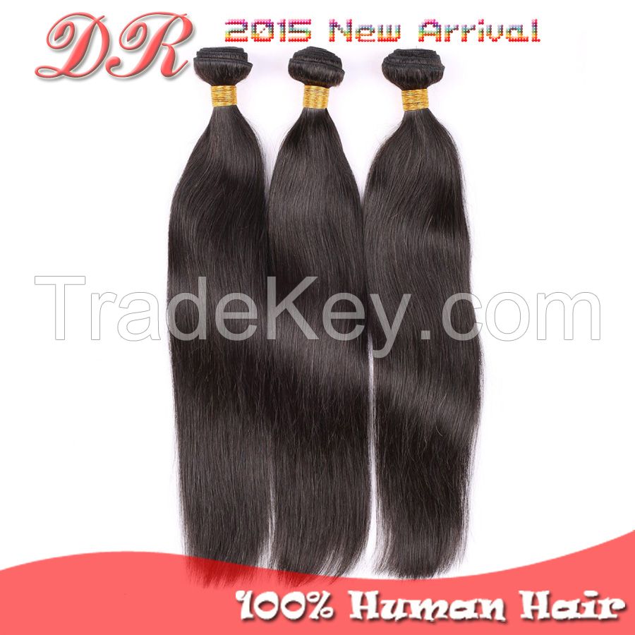 Peruvian Virgin Human Hair Weave Extension Unprocessed 4 Bundles Silky Straight Natural Color Remy Derun Hair Weft Free Shipping