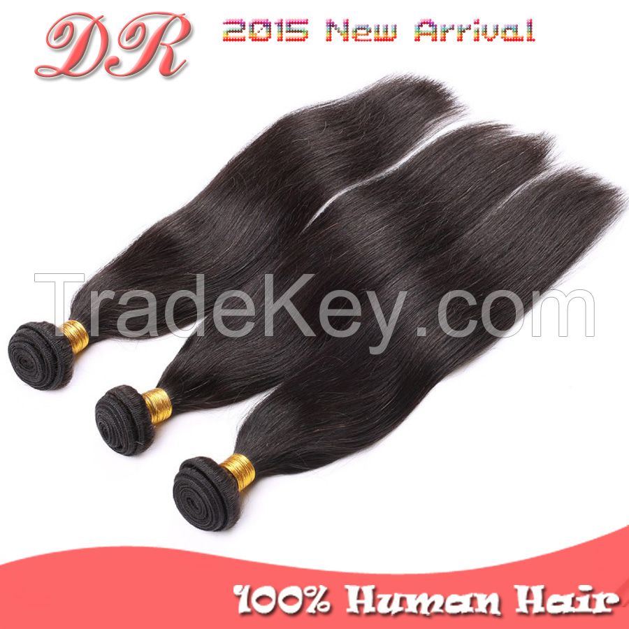 Peruvian Virgin Human Hair Weave Extension Unprocessed 4 Bundles Silky Straight Natural Color Remy Derun Hair Weft Free Shipping