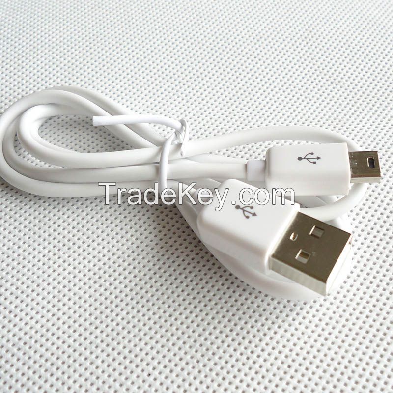 USB A/M TO MINI USB 5pin B/M,L=600MM,White
