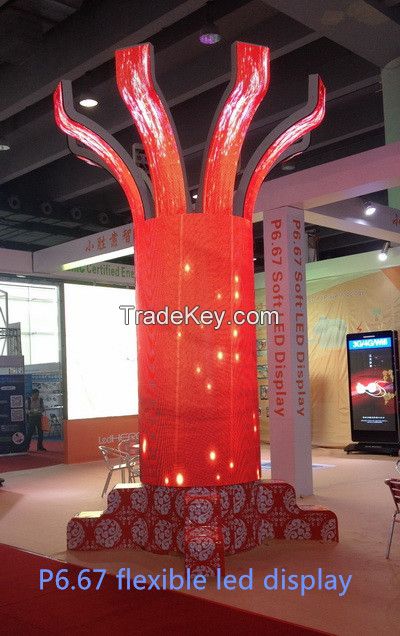 p6.67 soft fullcolor any shape module for indoor led display,sexy movie led displays