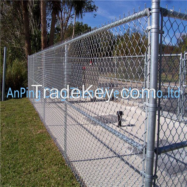 low price PVC coated chain link fence 