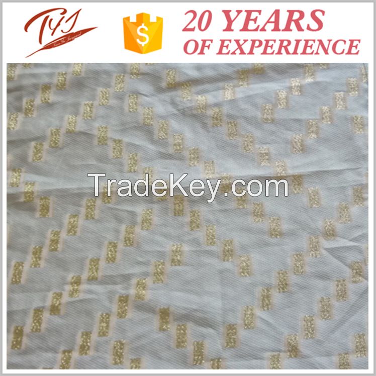 JDJ2778-L Summer season Yarn Dyed Jacquard Fashion Fabric for Women Apparel