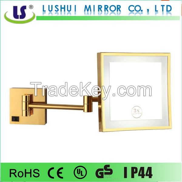 fashion design top grade square shape magnifying mirror