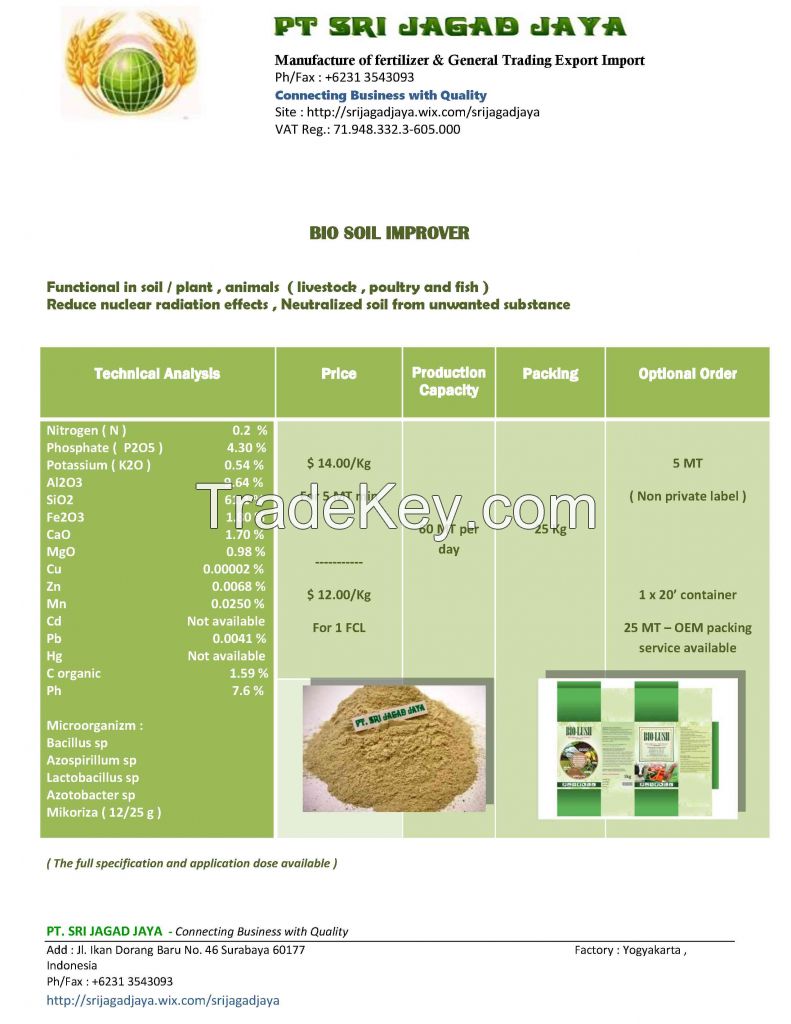 Bio B Soil Improver Available For Sale