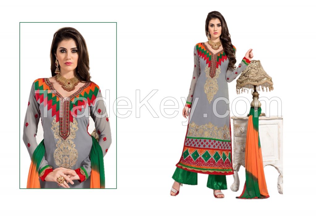 Georgette Designer Salwar Kameez free size