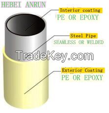 plastic coated anti-corrosion steel pipe