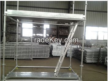 OEM service aluminum plank Scaffolding aluminum plank stairsway Aluminum stair put up with ringlock scaffolding