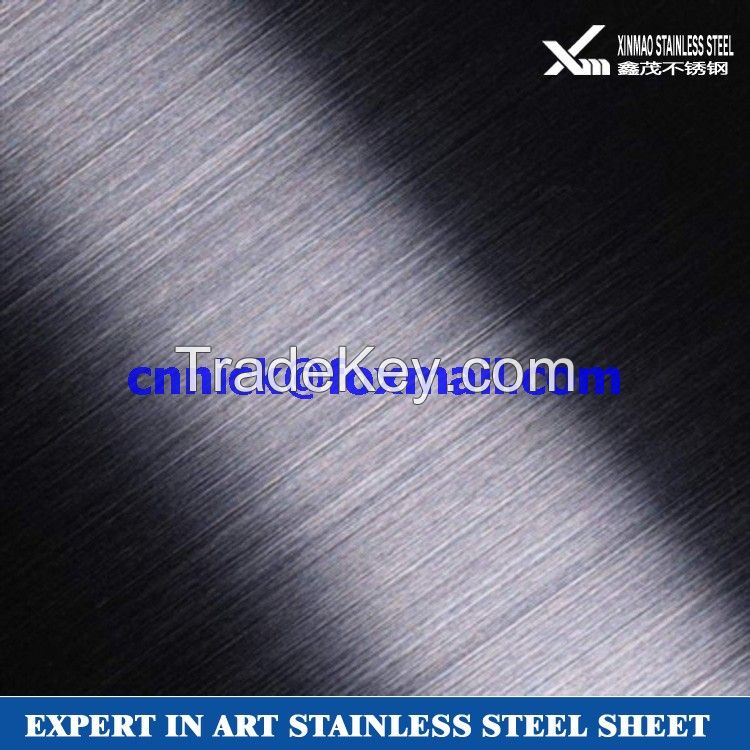 304   4x8   colored hairline finish stainless steel decorative sheet china manufacturer