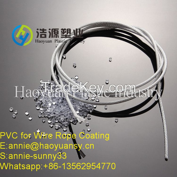 transparent clear pvc granules for lifting wire rope