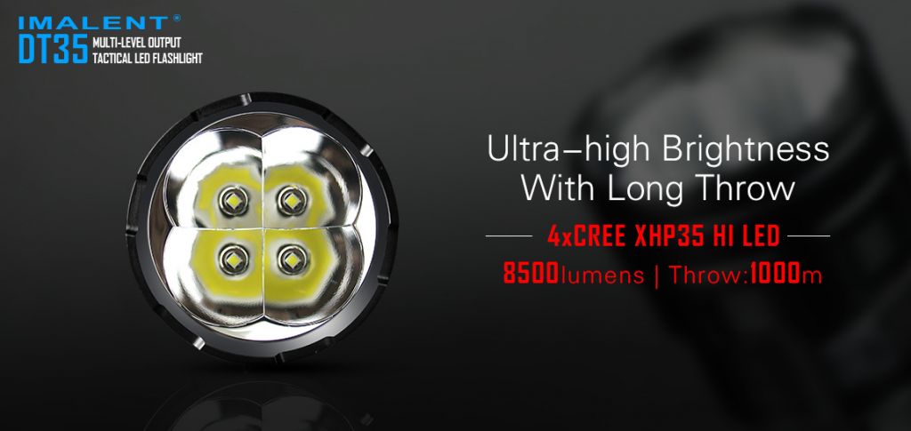 IMALENT DT35 A versatile USB rechargeable LED tactical flashlight