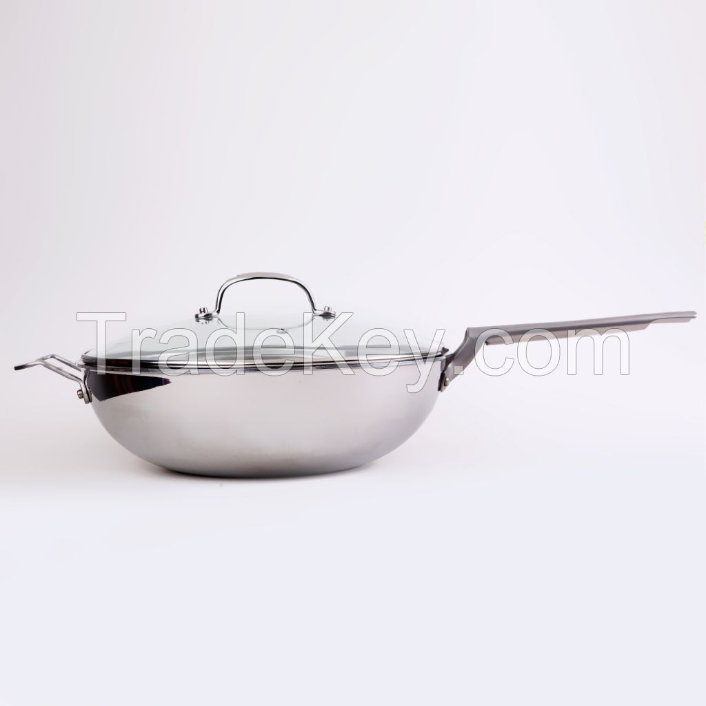 Tidi Brand new titanium cookware titanium pot titanium composite wok 