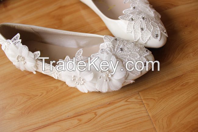 Wedding Shoes, Lace Bridal Shoes, Flat Lace Bridal Shoes, Pearl Bridal Shoes, Bridesmaid Shoes, Beaded Lace Shoes, Crystal Lace Shoes