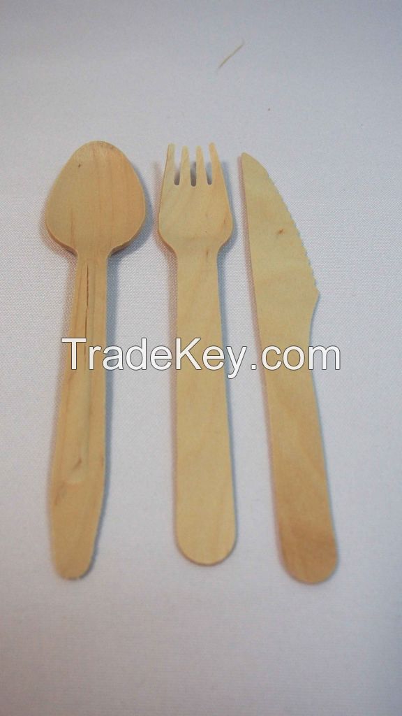 Wooden Fork/Knife/Spoon