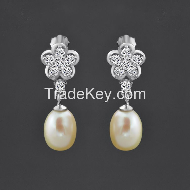 Double Pearl Earrings,daily Wear Earrings !