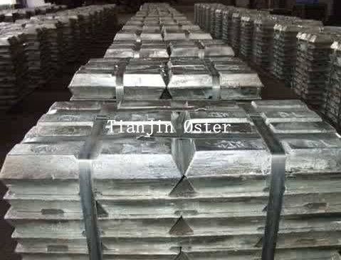 pure Zn99.99% zinc ingots