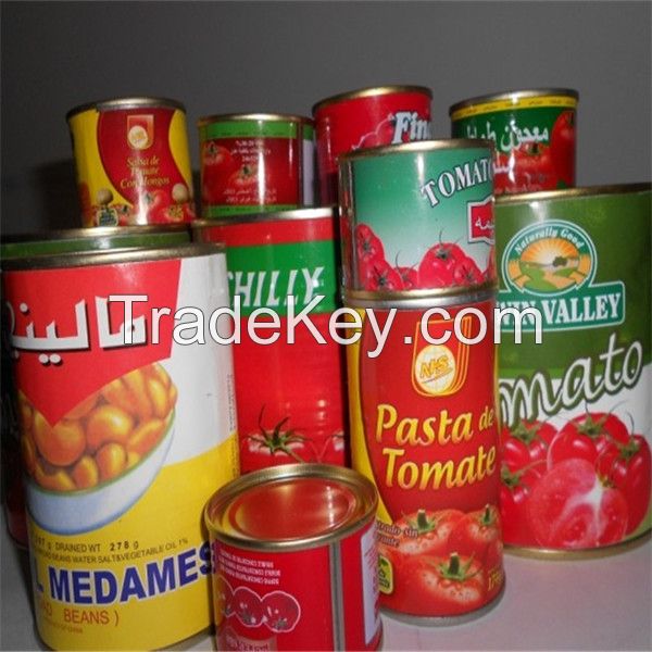 brix 28-30% canned tomato paste manufacturer from china