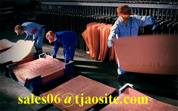 high purity copper cathodes  plate 99.99% 