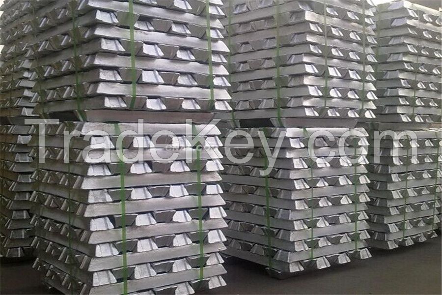 Lowest Price  AL Ingot 99.9 % High Purity  Aluminum Ingot99.7%-99.9%Manufacturer 