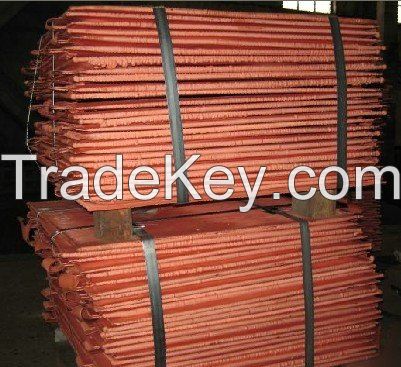 Copper Cathodes. Best quality. MINIMUM 99,97% purity