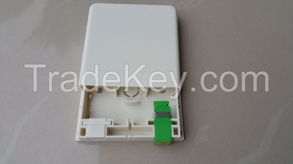 Sliding type 2 port Fiber Optic Termination Box,PC Material.