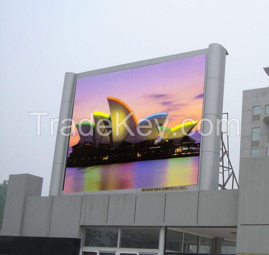 high brightness led display used in builing advertisng 
