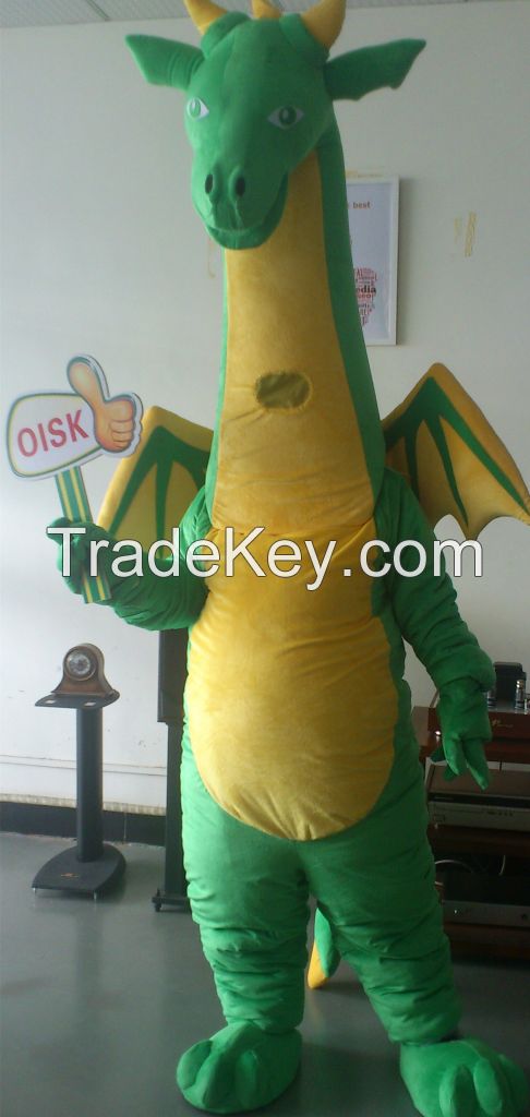 OISK Fast custom new Fantasy Dragon Mascot Costume Adult Party Dress costumes C321 free shipping