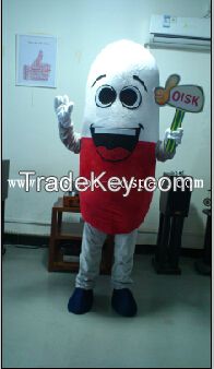 OISK Professional custom mascot costume pills mascot adult size, free shipping 