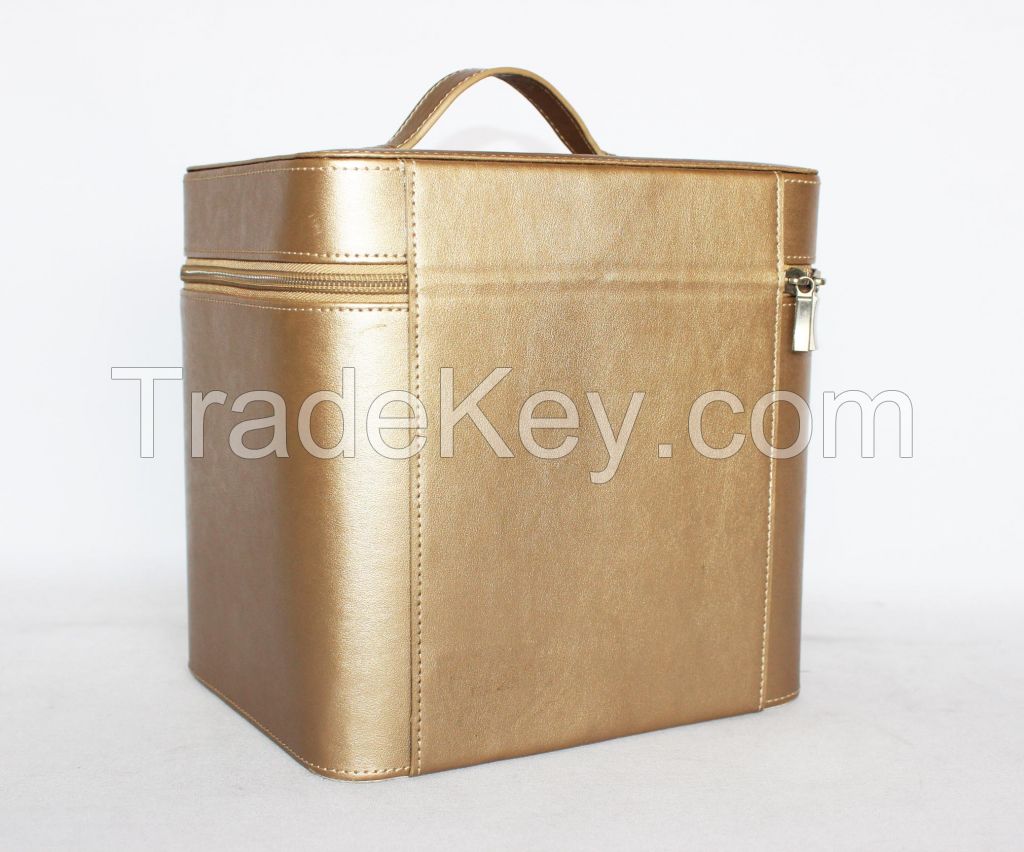 High Quality Gooden PU Leather Empty Cosmetic Box