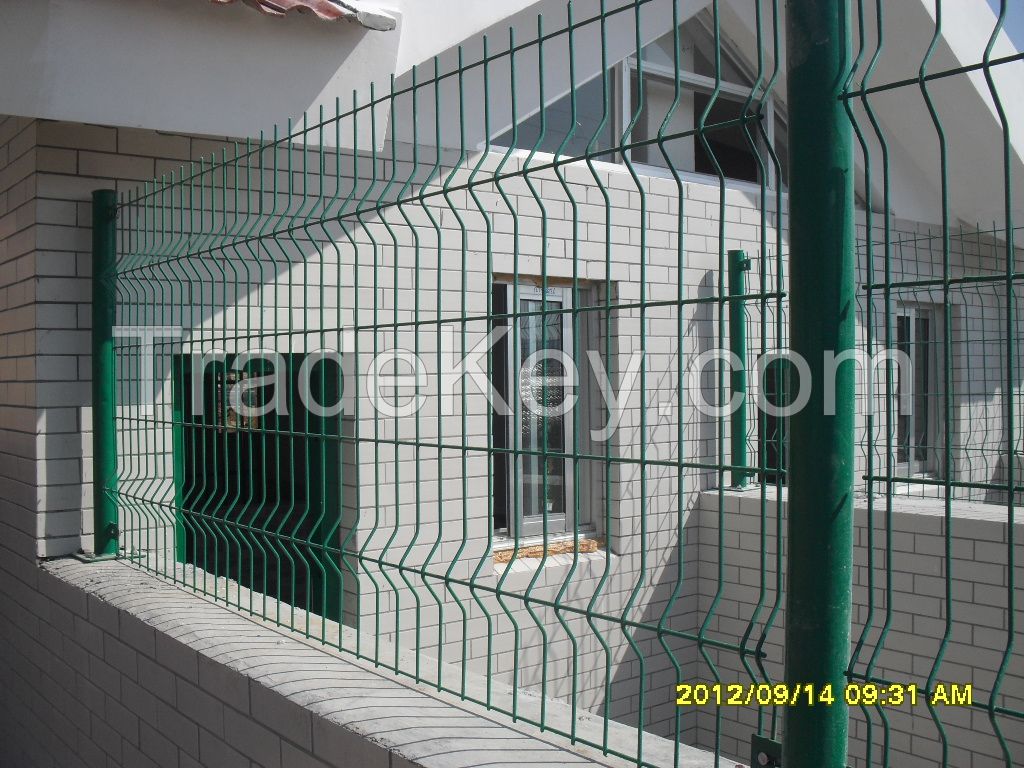 Top sale PVC coated welded wire mesh fence panel
