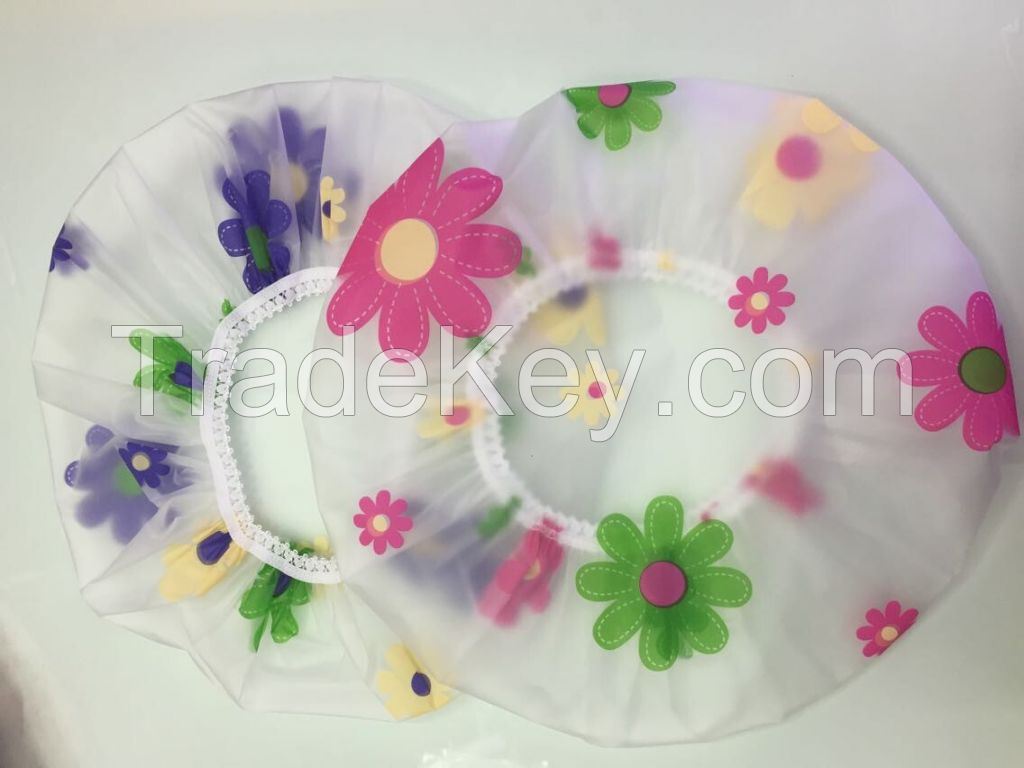 Eva Material Adjustable Shower Cap