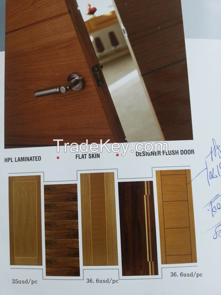 HDF veneer mouled door skins