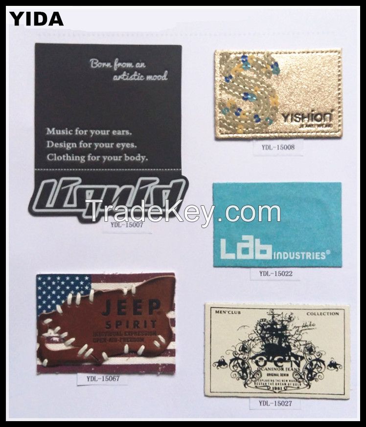 2016 Latest Fashion Garment Labels/Leather Labels