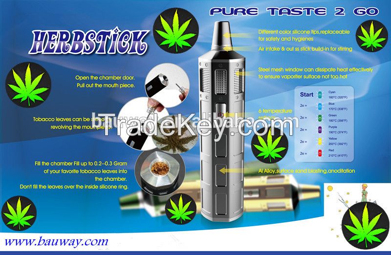 Temperature control O2 herbstick dry herb vaporizer