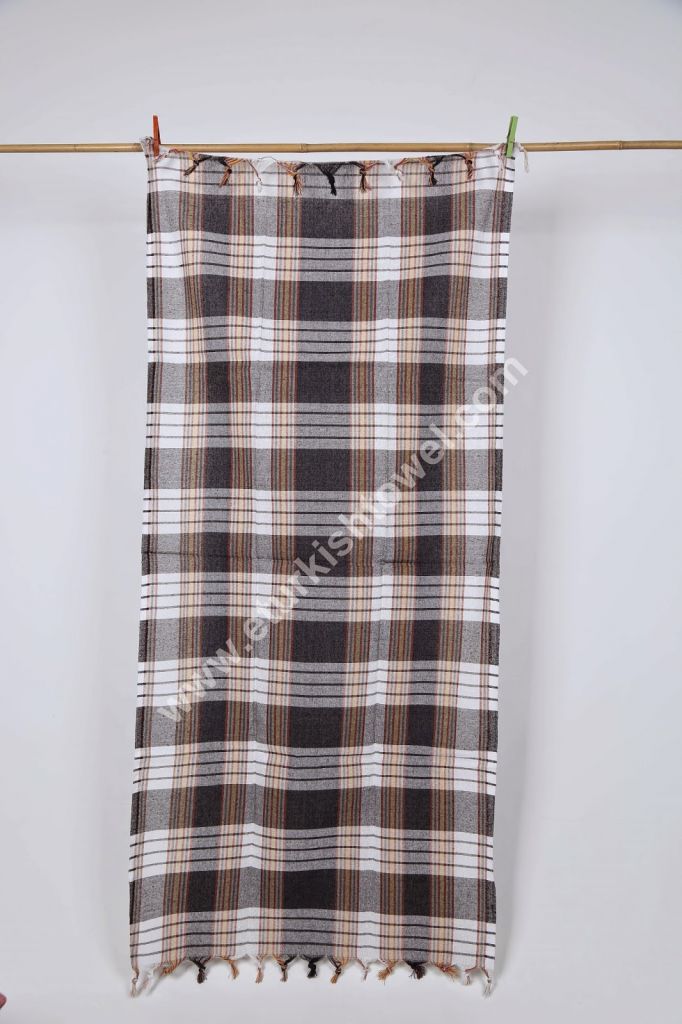 Classic Hammam Peshtemal Turkish Towel - %75 Cotton %25 Polyester Turkish Towel - 80x165cm