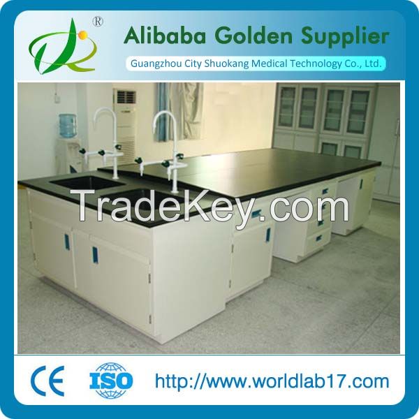Lab Furniture/All steel laboratory central bench/Steel lab central table