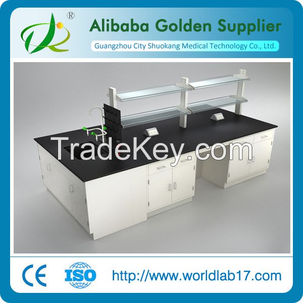 Lab Furniture/All steel laboratory central bench/Steel lab central table