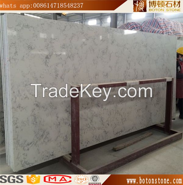 Polished Carrara white marble