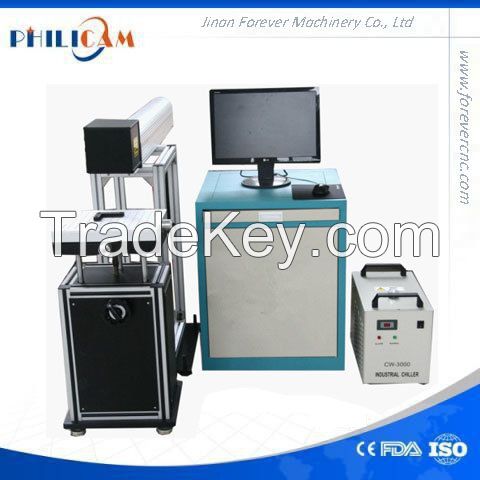  China jinan philicam co2 laser marking machine for plastic