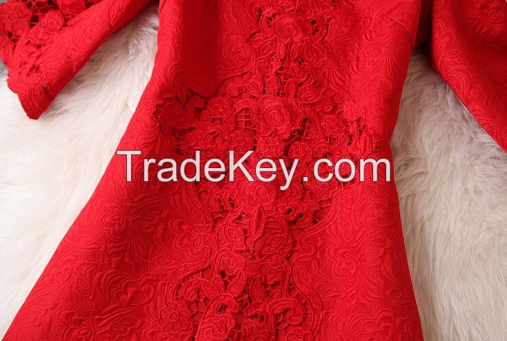 Polyester jacquard fabric for women's dress