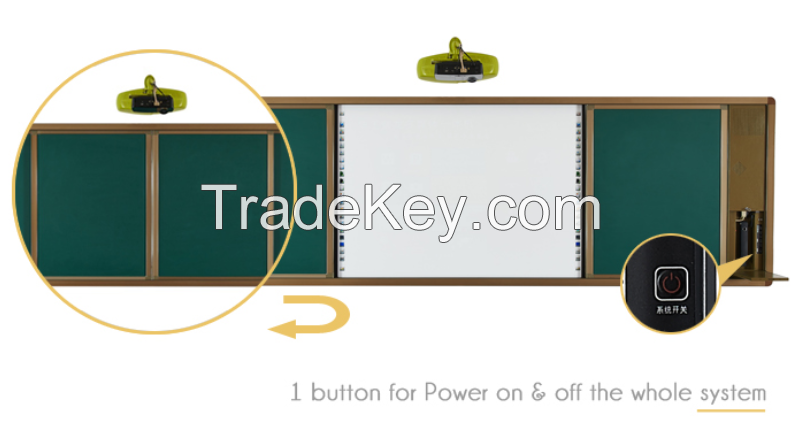 8300BD Bilateral Series 85inch Interactive whiteboard learning system for multi-media classroom