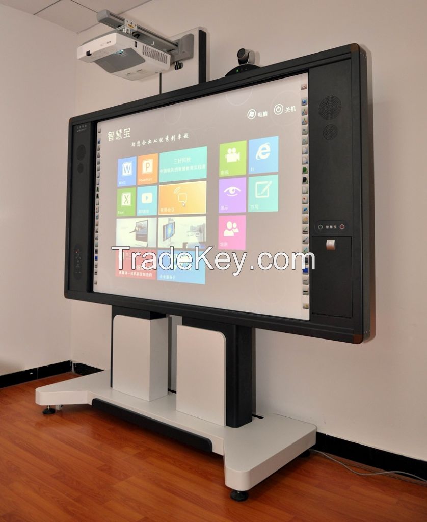 6002 Series 85 inch movable all-in-one optical Interactive whiteboard learning system for meeting room