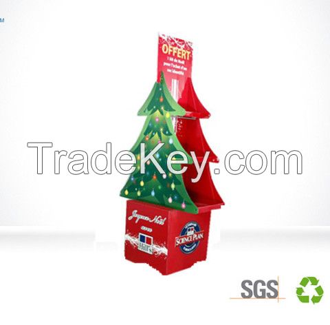 Eco-Friendly Cardboard Advertising Displays Christmas Promotions