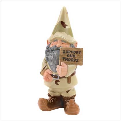 Support Our Troops Gnome