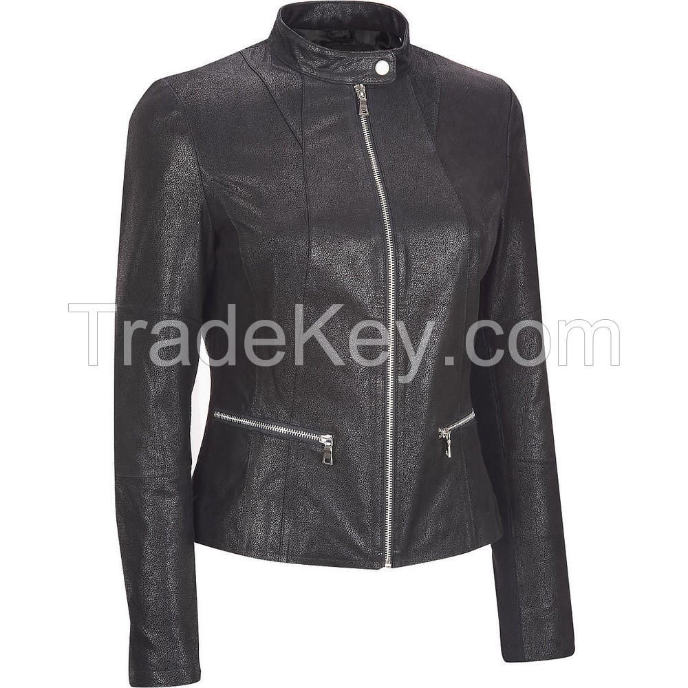 Biker jacket for women girls teens Ladies jacket hot design lamb jacket 