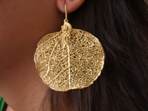 18K Gold and Silver Plated Earrings from Brazil