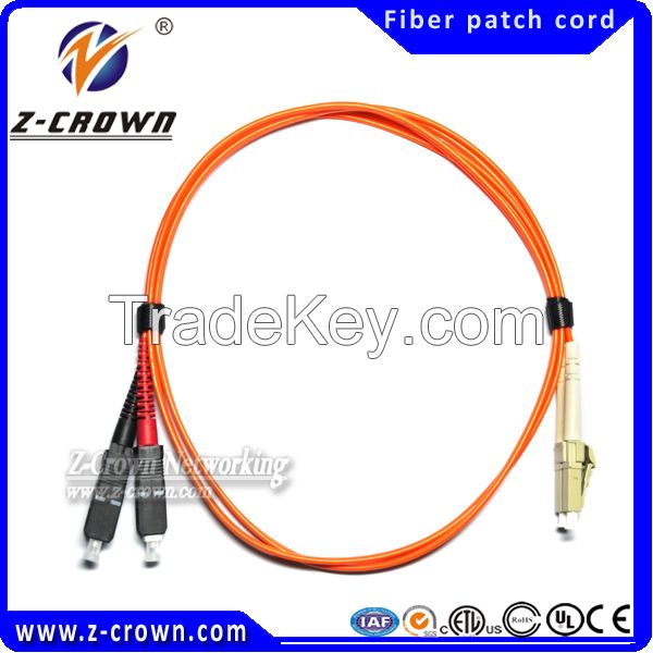 LC-SC 9/125 SM Simplex Fiber Optic Patch Cord