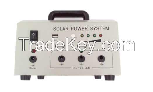 Green energy Solar system 20W solar panel + two Led lighting systems+M