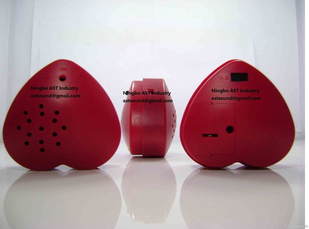 Heart shape Voice Recorder, Voice Recorder, Plush toy recorder